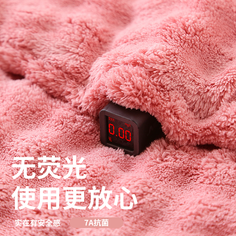 【居家好物】馨织图-7A级抗菌防螨防臭泡泡绒一片式干发帽-BL01 图片 5