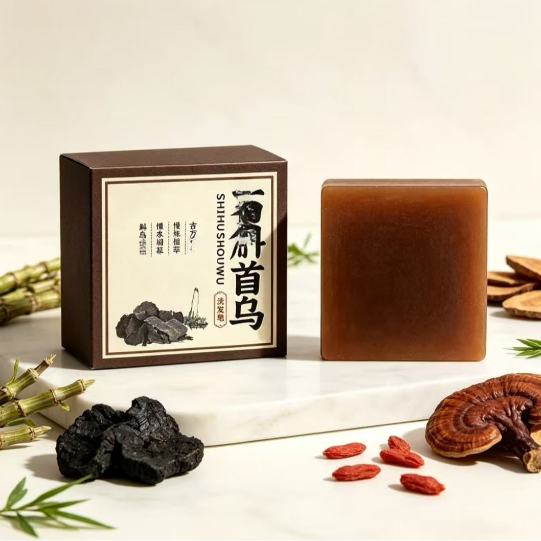 【9.8元！2盒】首乌洗发皂植物养护家用温和清洁香皂W 到手价¥9.80