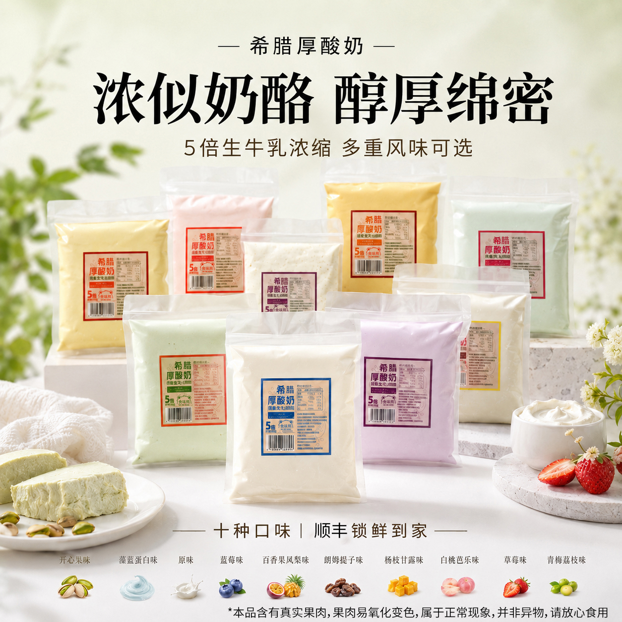 HW食味熊干噎酸奶十种口味任选希腊厚酸奶下单即赠钢勺288g/袋D 到手价¥19.80