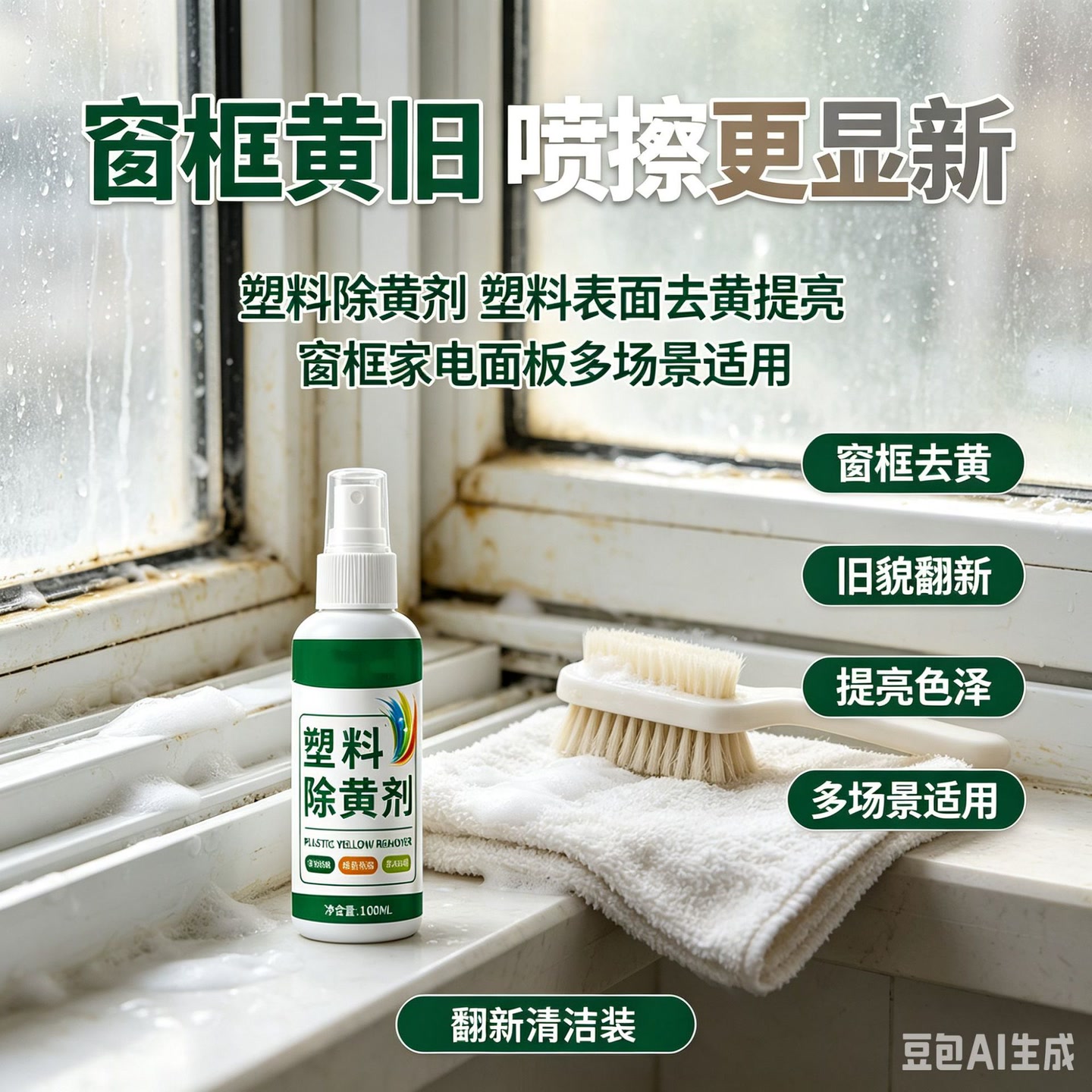 抢！【近期热卖】多功能除黄剂家用塑料家电外壳强效去黄去污清洁 到手价¥19.90