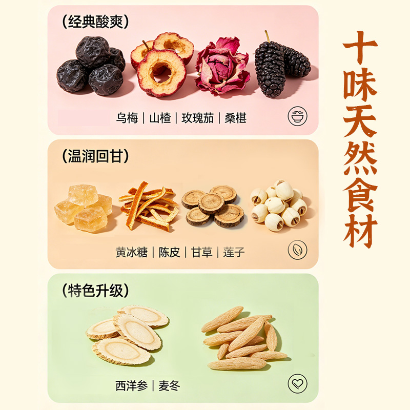 【七夕专属福利】初喜特调西洋森酸梅汤原料包解腻酸梅汤 图片 5