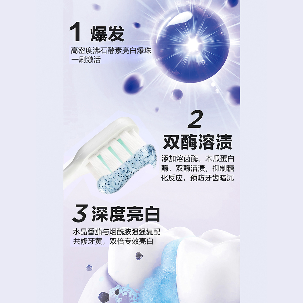 【雅家开学季】【韩国进口】Gimsibly吉思莱白番茄沸石牙膏J26 图片 3