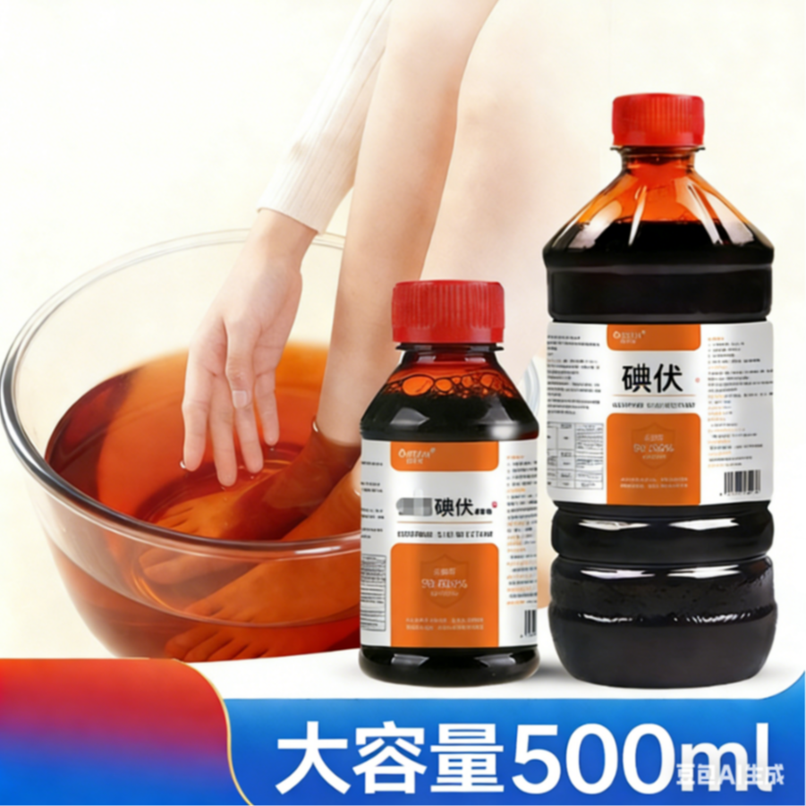 火爆！【爆款热卖】泡脚碘伏500毫升大瓶装h18 到手价¥29.90