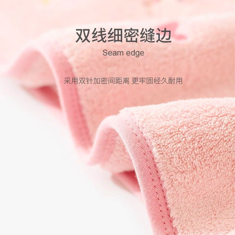 【青睐优选】双层加厚母女款刺绣成人包头巾速干浴帽擦头发神器 图片 6
