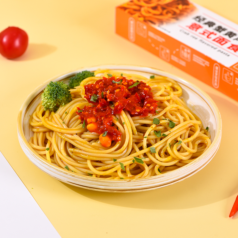 【10.8到手4盒】意大利面番茄肉酱风味儿童黑椒蟹黄非油炸意面 图片 7