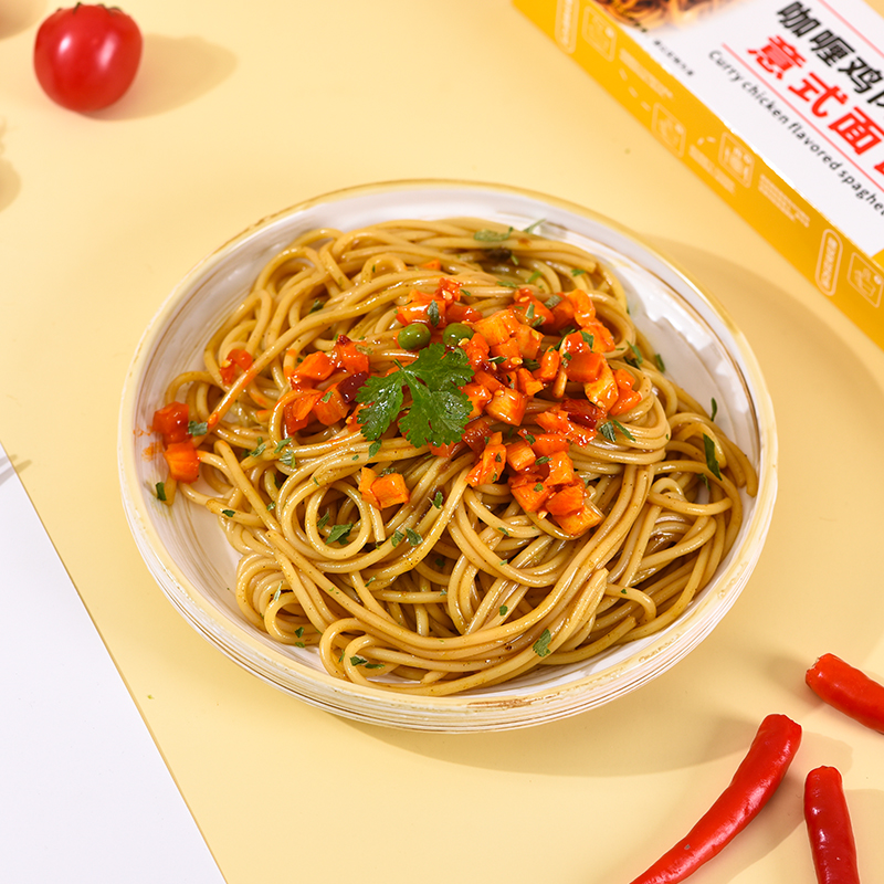 【10.8到手4盒】意大利面番茄肉酱风味儿童黑椒蟹黄非油炸意面 图片 9