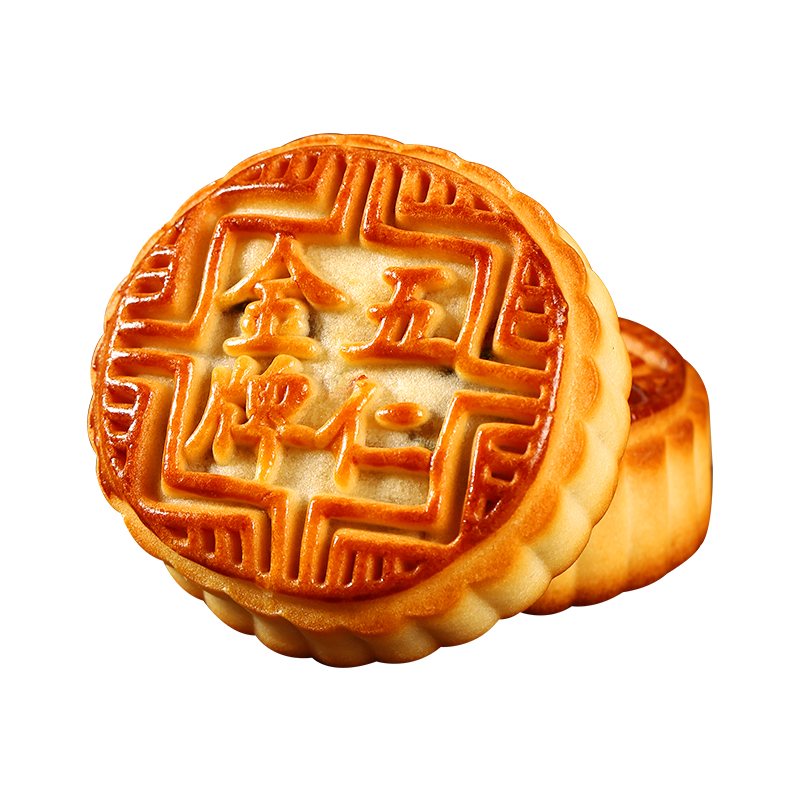 老五仁月饼【净重2斤】广式传统月饼皮薄馅足独立包装中秋零食 图片 7