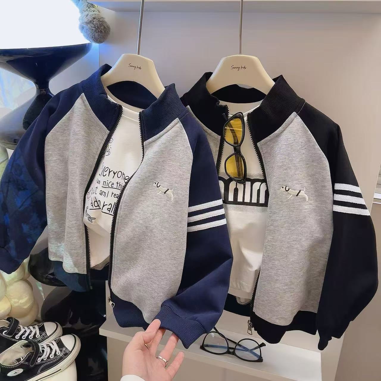 （破价棒球服外套:潮童家）男童棒球服外套秋装夹克衫韩版 到手价¥19.88