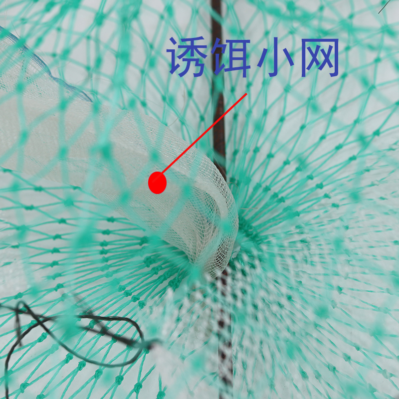 螃蟹笼海用可折叠蟹笼加粗加重弹簧笼子海边捕蟹网蟹笼海用抓螃蟹 图片 6