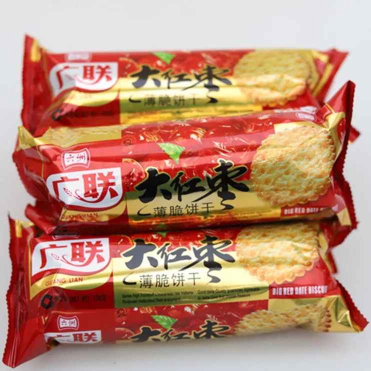 湖北特产老式大红枣味薄饼脆饼干早餐零食批发饼干薄脆酥脆 js 到手价¥3.99