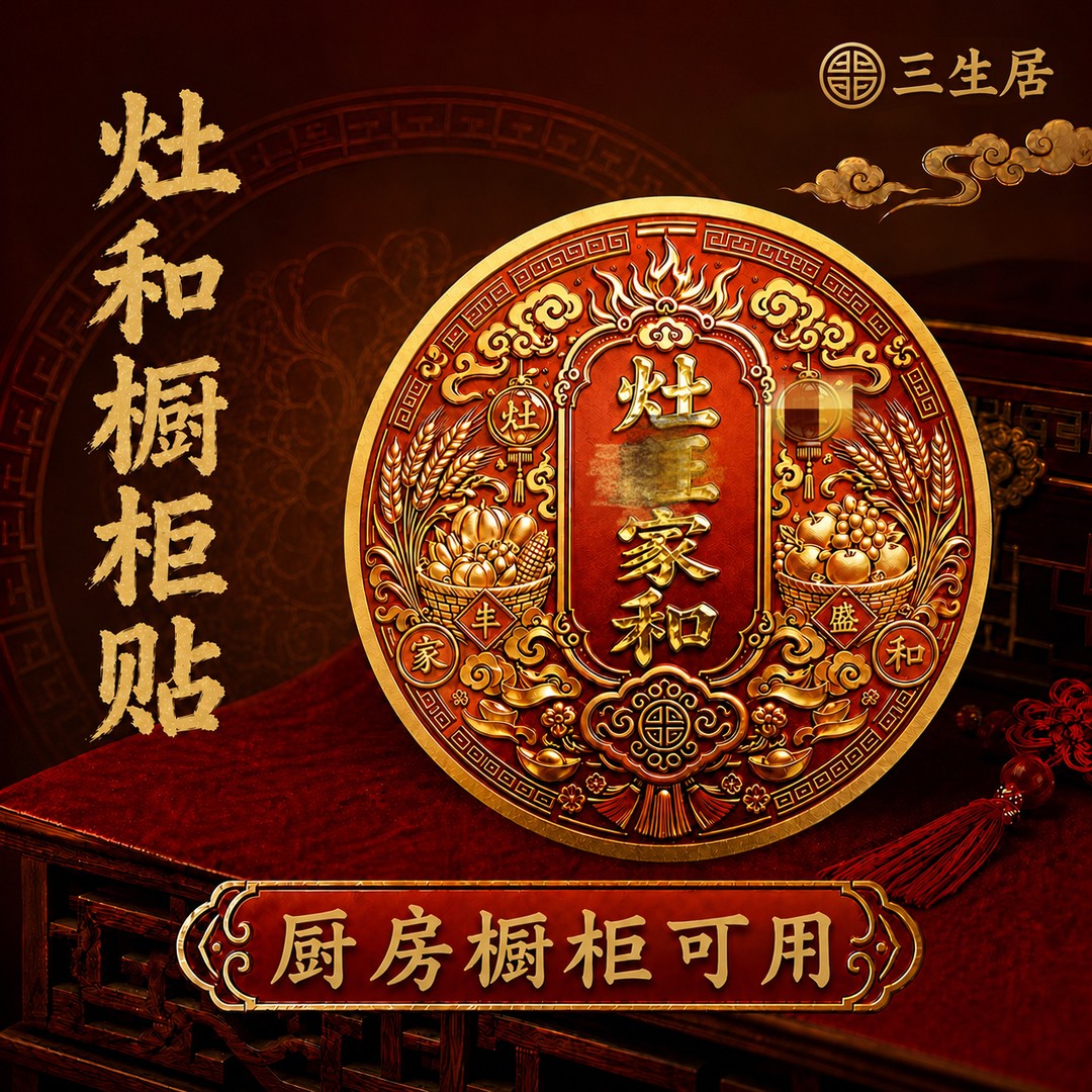 【师傅推荐】厨房灶和家橱柜可用厨房灶台火旺家和贴直径8CM 到手价¥13.90