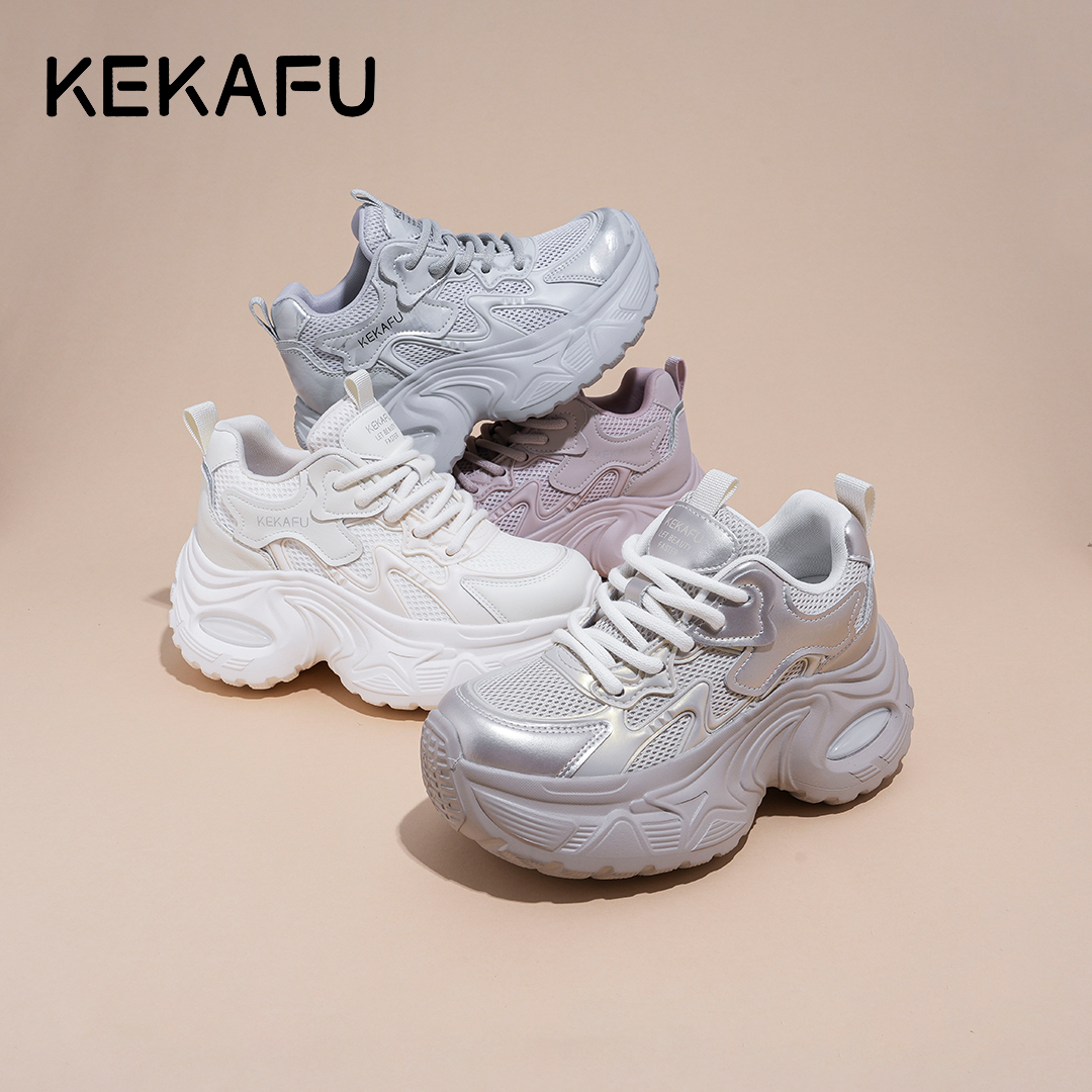 珂卡芙2026年新款增高显脚小【厚底内增高9CM】时尚老爹鞋 到手价¥152.90