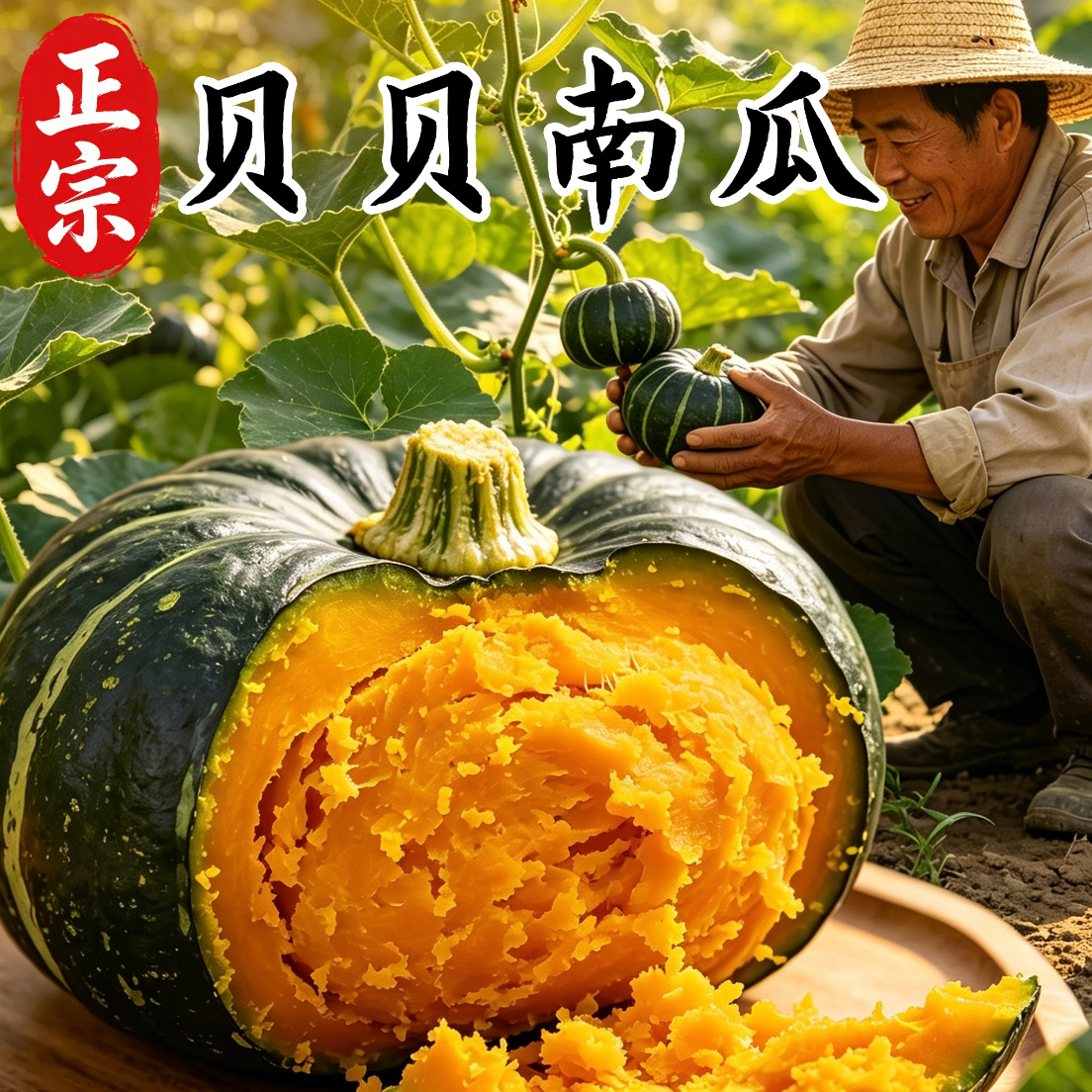 【主播严选】正宗板栗贝贝南瓜 粗粮代餐辅食粉糯甜香营养乐多多V 到手价¥18.80