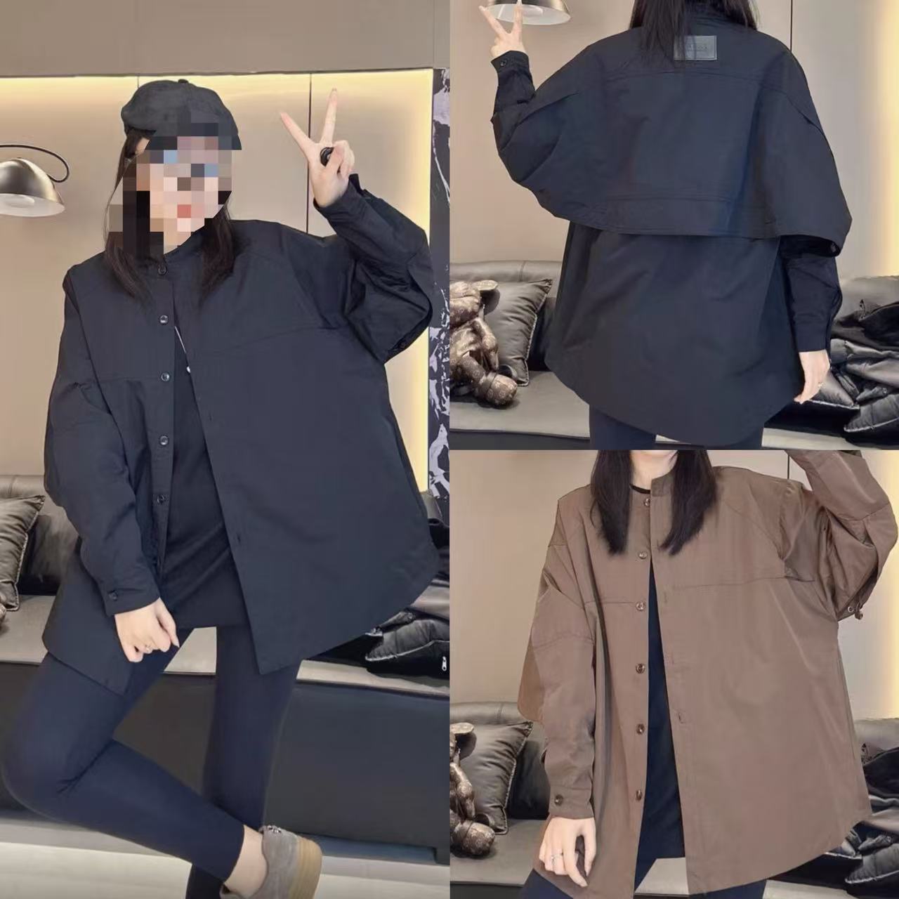 26089设计感贴标百搭风衣外套 T 预售 到手价¥39.99