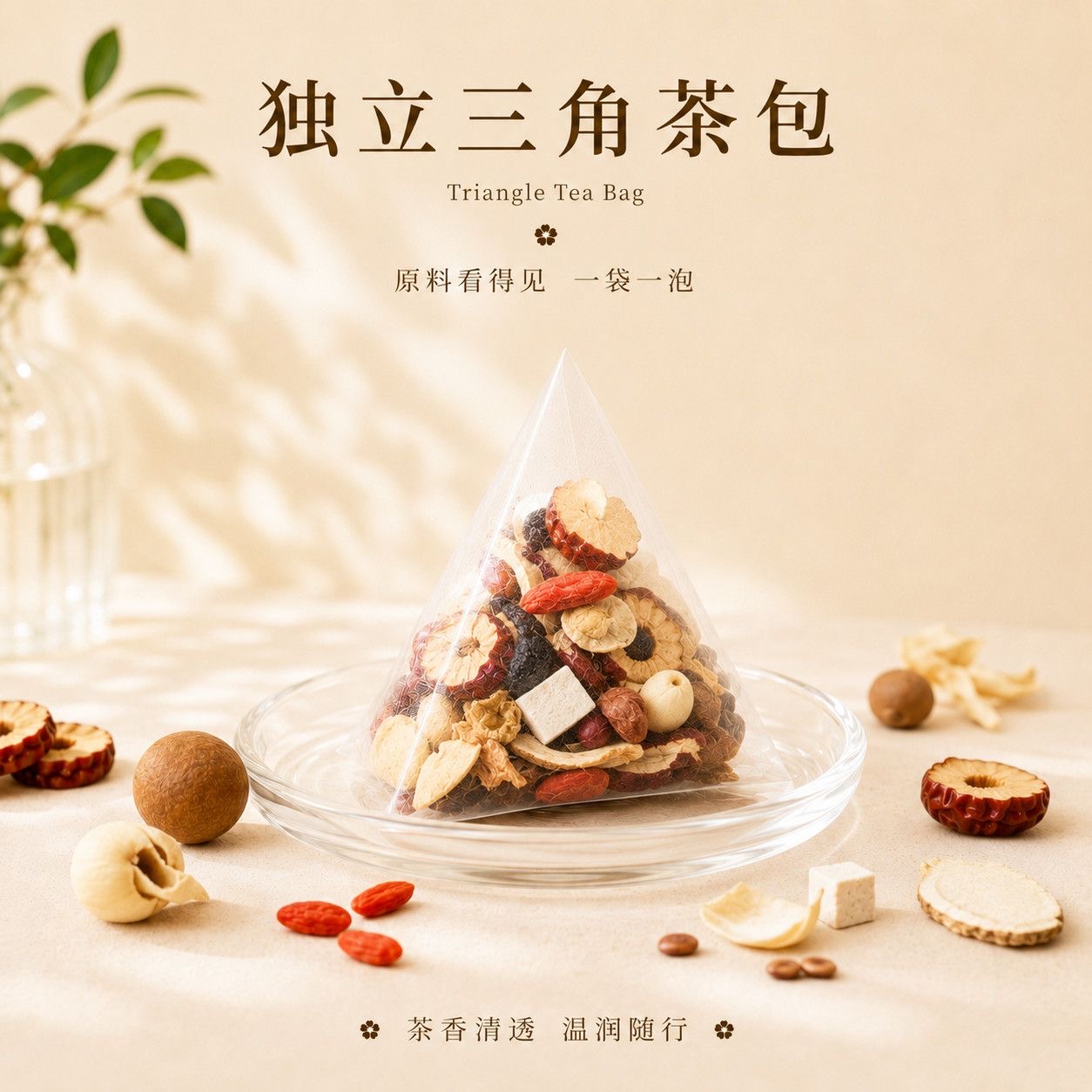 A8【9.8发60包】酸枣仁百合茶原色茶包便携冲泡四季日常清润茶饮 到手价¥9.80