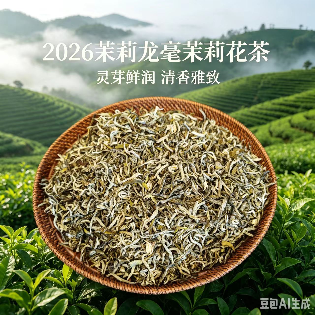 【盼盼专属】广西横县 茉莉花茶大白毫浓香型 到手价¥39.99
