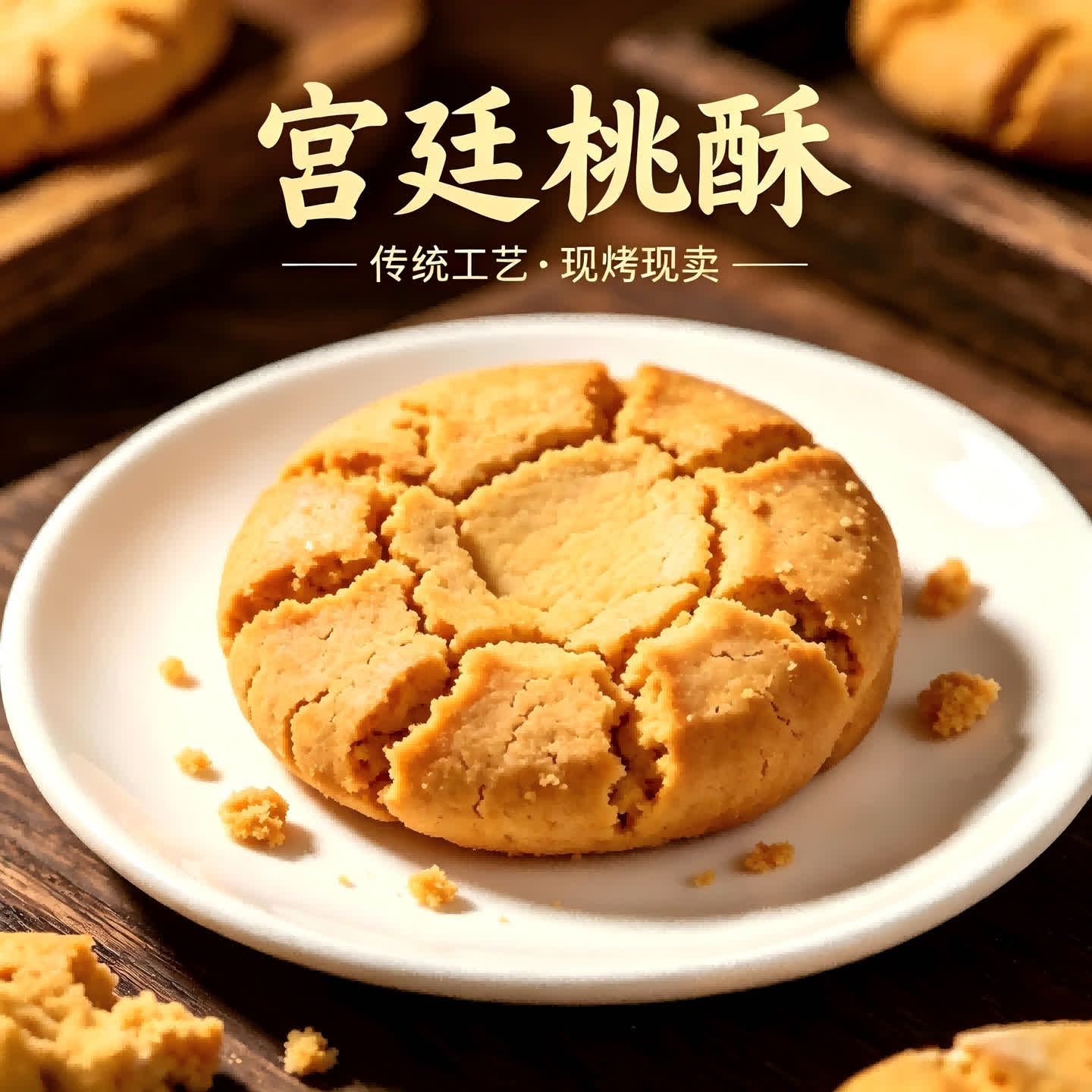 【常各庄】宫廷桃酥—尝鲜体验八块装 图片 1