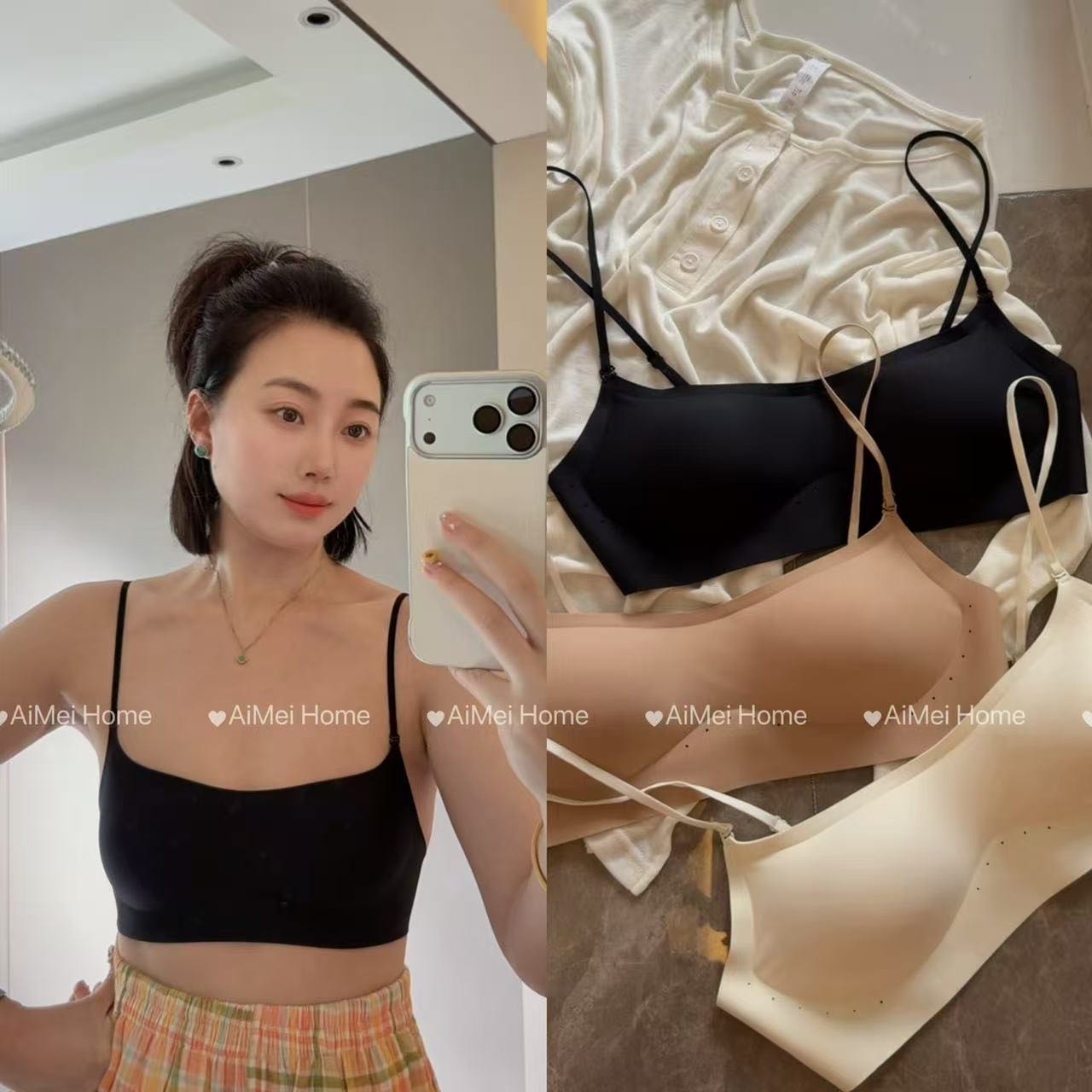 (晓)超低领小平口一体薄杯多穿款内衣美背 到手价¥222.00